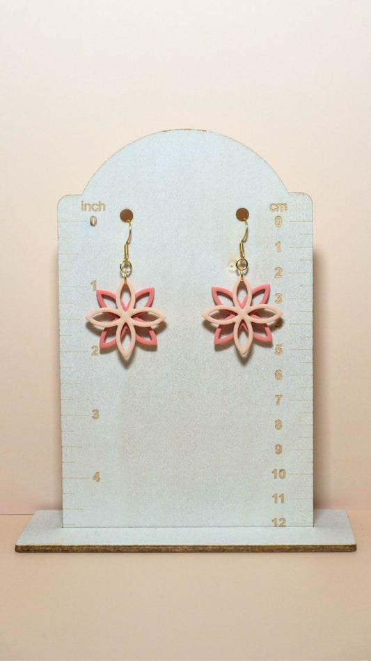 *NEW* | 11 | The Summer Collection | Polymer Clay Earrings | Handmade | Floral Overlap (Multiple Colours)