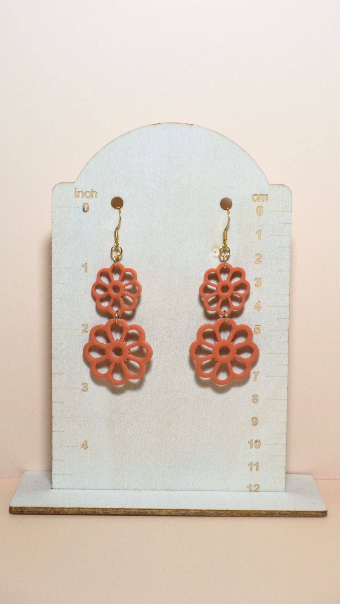 *NEW* | 13 | The Summer Collection | Open Flower Stack Polymer Clay Earrings (Multiple Colours)