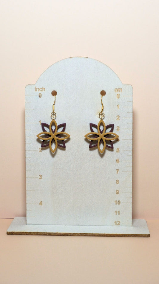 *NEW* | 11 | The Autumn Collection | Polymer Clay Earrings | Handmade | Floral Overlap (Multiple Colours)